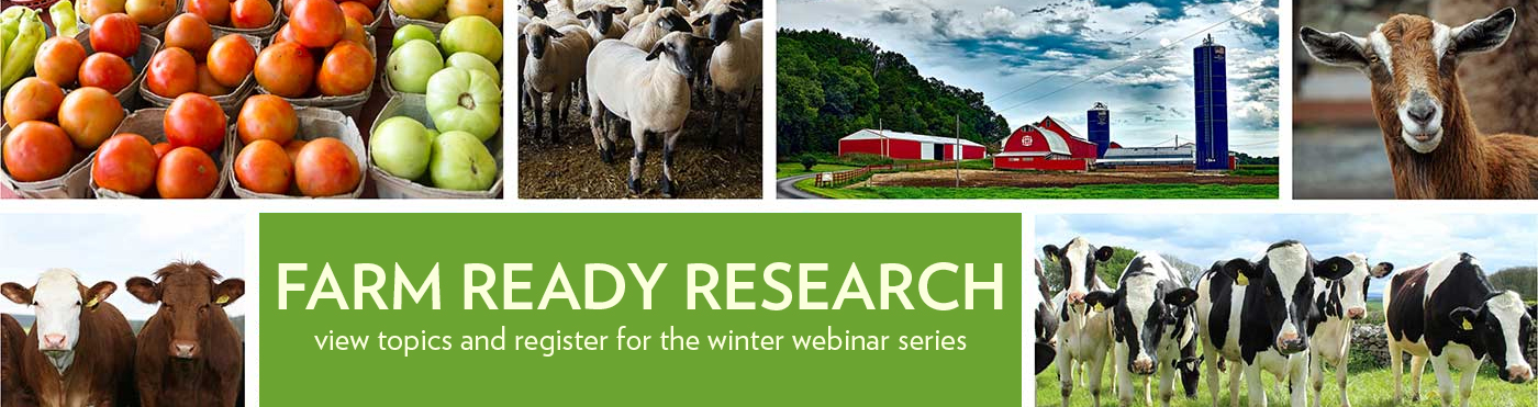 Farm Ready Research: View topics and register for the winter webinar series