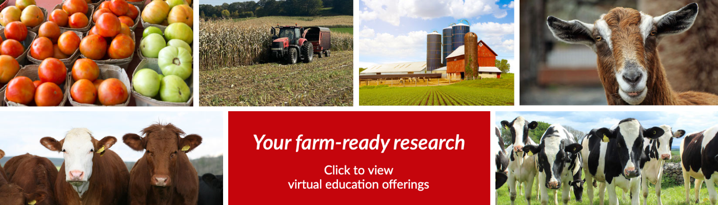 Farm Ready Research: Click to view virtual education offerings
